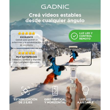 Estabilizador para Celular Gadnic A10 Gimbal Deportivo