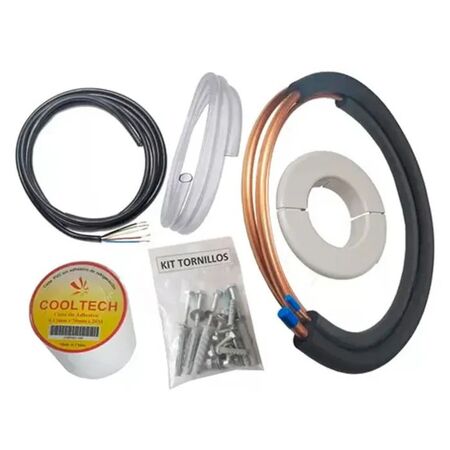 Kit de Instalacion para Aires Acondicionados Split Cano 1/4" y 1/2" 3 Metros
