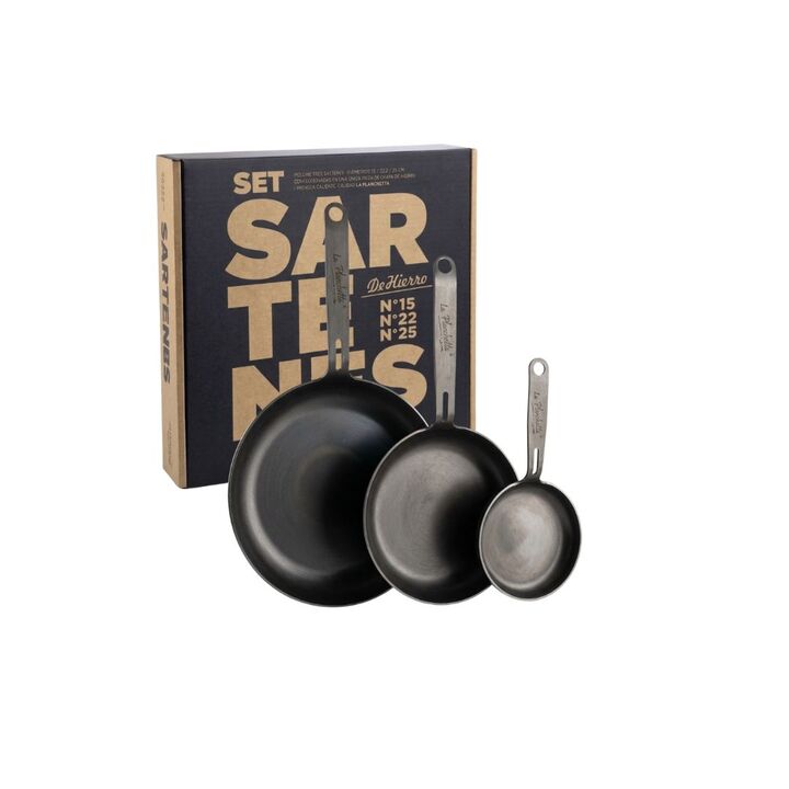 Set De Sartenes Con Mango De Cuero + Tripode - La Planchetta - Vista 5