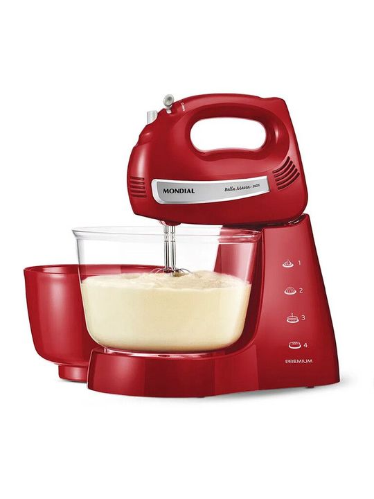 Batidora Planetaria Bella Massa Inox Red | 1200W Profesional para amasado y batido - Vista 7