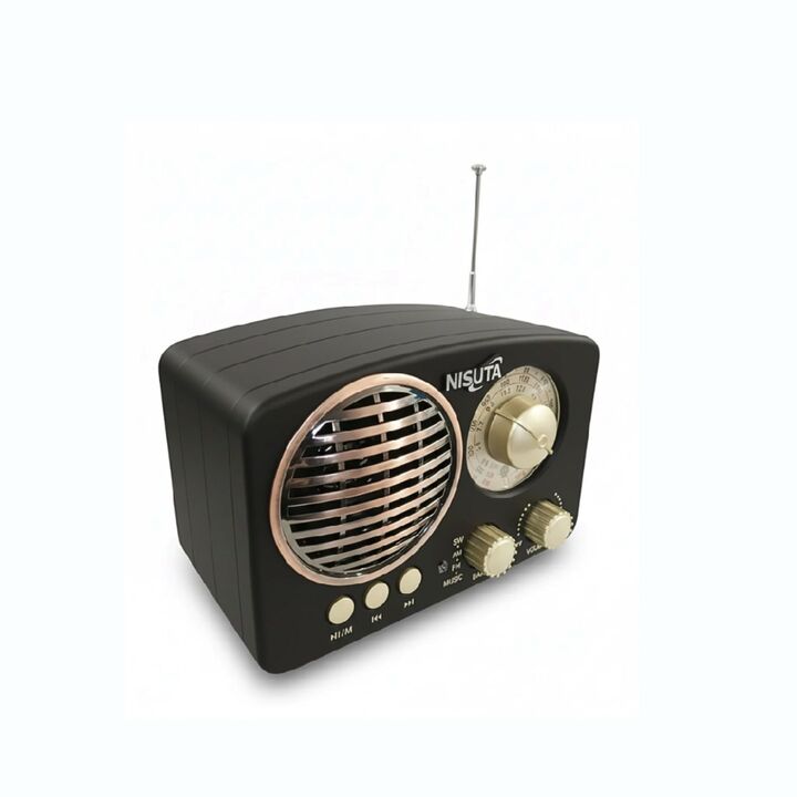 RADIO NISUTA VINTAGE AM/FM MP3 BT AUX (C:NEGRO NSRV14) - Vista 2