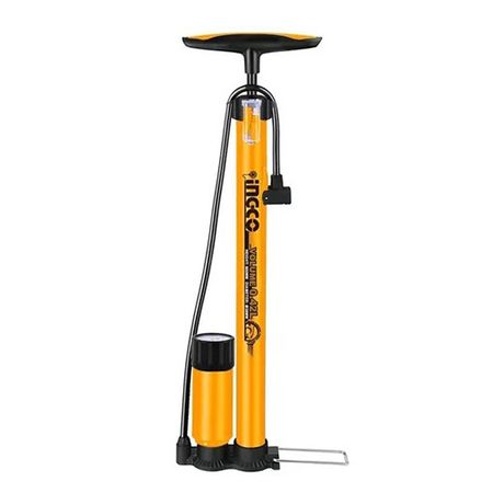 INFLADOR DE PIE CON MANOMETRO 38MM X 500MM INGCO MPP3811