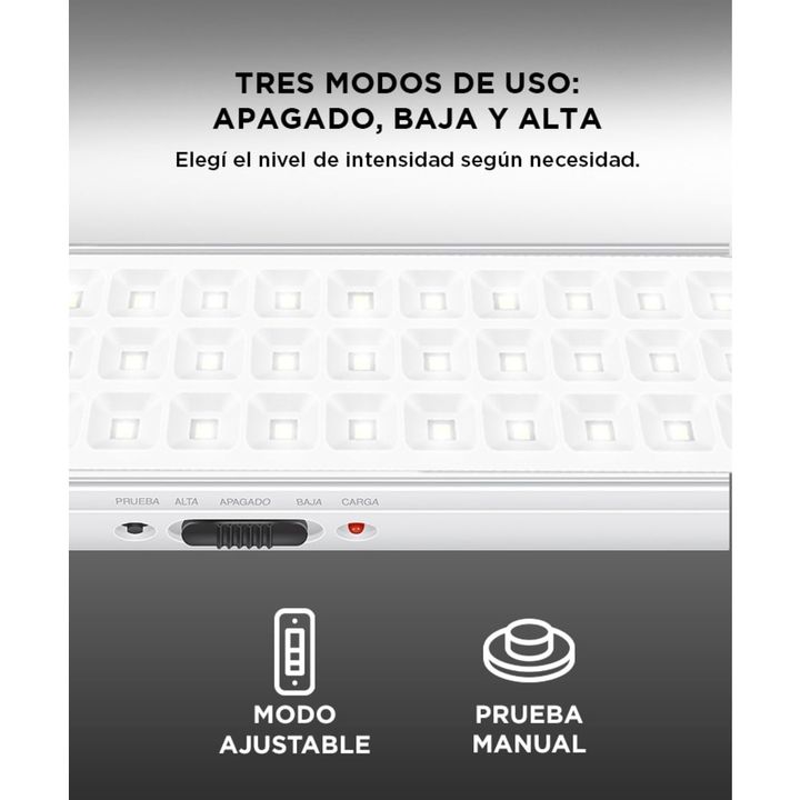 Luz de Emergencia Gadnic Tools 30L 6500k - Vista 3