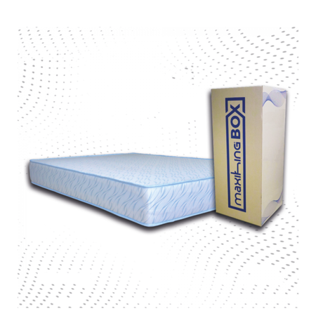 Colchón Maxiking Box Espuma Alta Densidad 140x190x22