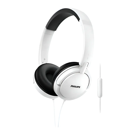 auriculares vincha con microfono philips shl5005 blanco