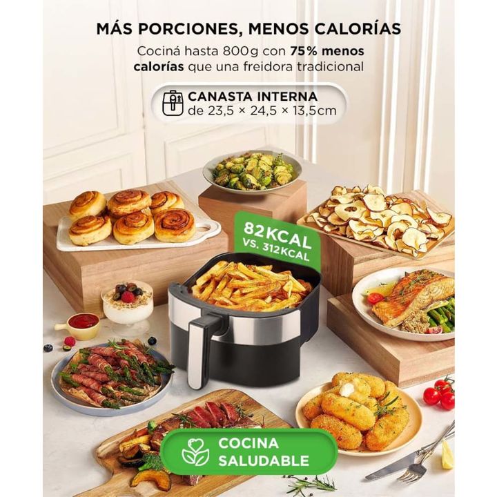 Freidora Eléctrica De Aire Gadnic 8067D 6.5L - Vista 4