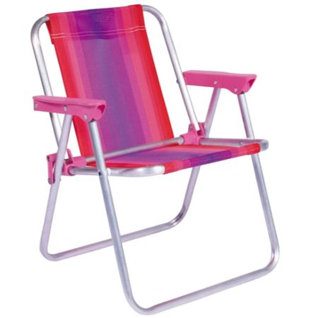 Sillon De Aluminio Infantil Fijo Rafia 2122 Rosa