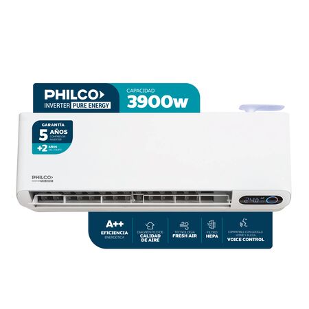 Aire Acondicionado Philco Inverter Pure Energy A++ PHIN39HC2AWF