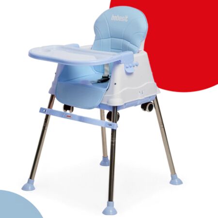 Silla De Comer Diseño Booster Bebesit 6250-C Celeste