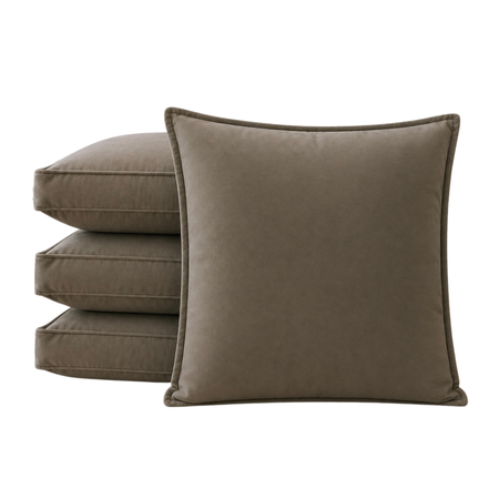 Pack x4 Almohadones Pana Sillon 50x50 Vison