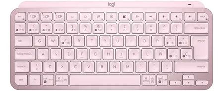 Teclado Logitech MX Mini Rosa Inalámbrico Bluetooth