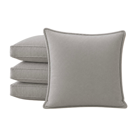 Pack x4 Almohadones Pana Sillon 60x60 Perla