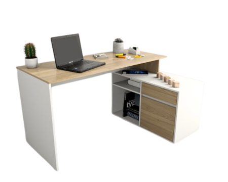 Escritorio Linea Home C/ Mueble 1pta 1caj 3048 Olmo/E Tables