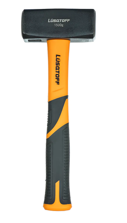 Maza De Albañil 1500g Lusqtoff L7534 Cabeza Acero Al Carbono