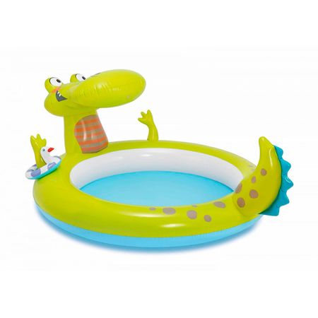 Pileta Inflable Infantil Intex Lagarto Spray 170 Lt 190 X 91 X 160 Cm 23369/9