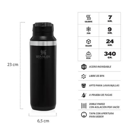 Travel Mug Switchback 16Oz Negro  Stanley (10-02285-027)