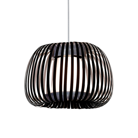 Colgante Moderno Tambor L Ø60cm E27 Apto Led Negro