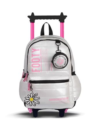 Mochila Footy Margarita Kids Niños Moda Blanco