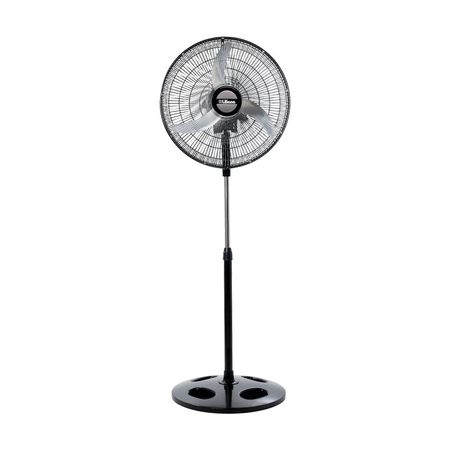 Ventilador de Pie Negro 20 3 Aspas Metaliica Liliana VPM2016