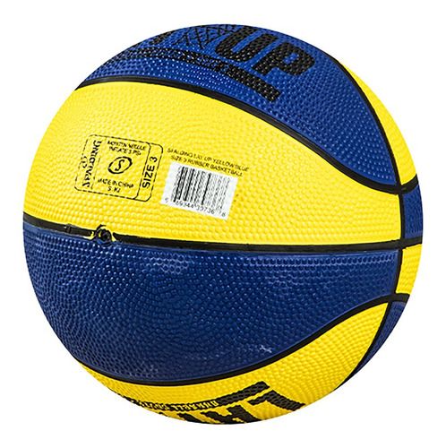 Pelota De Básquet Spalding N° 3 Lay Up Junior Yellow Blue - Vista 3