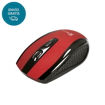 Mouse Klipxtreme Klever Inalámbrico de 6 Botones Rojo