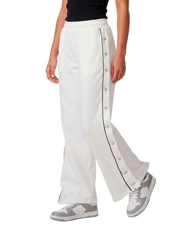 Pantalón Atomik Yogui Braker Mujer Moda Blanco