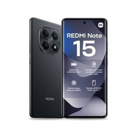 Celular Xiaomi Redmi Note 15 256GB 8GB RAM Negro