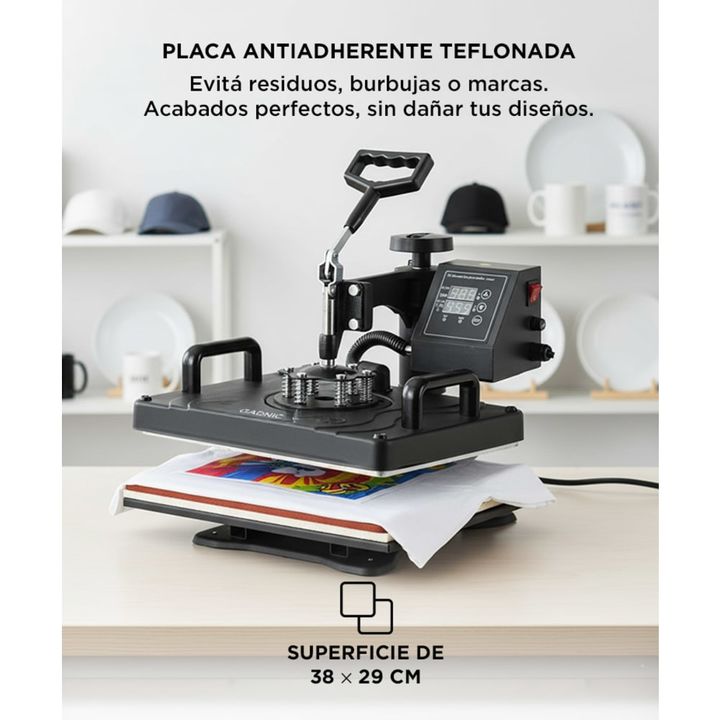 Máquina de Sublimado Combinada Gadnic MS4 Multifuncional 5 en 1 - Vista 5