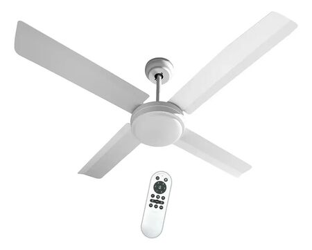 Ventilador De Techo Liliana Palas Metálicas 120cm Luz Led Control Vthb704r