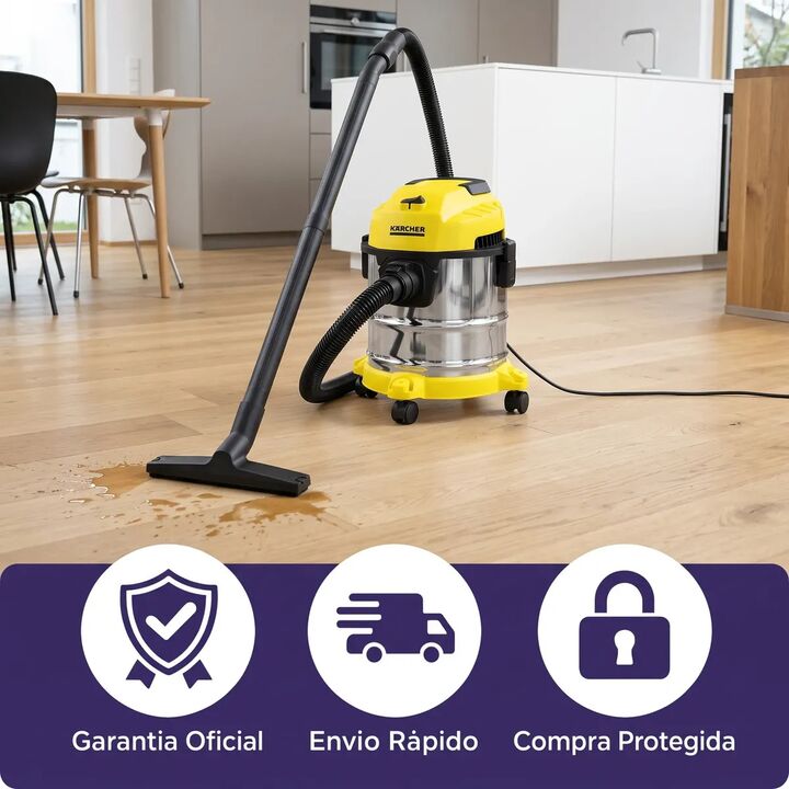 Aspiradora Karcher Wdl 1s 12 Lts Multifunción 3 En 1 1000w - Vista 9