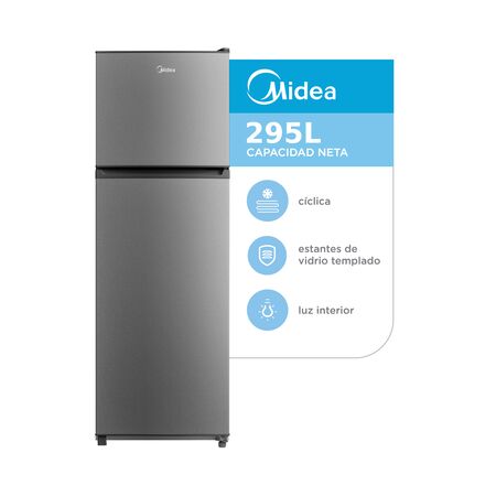Heladera Midea Silver Top Mount 295 L