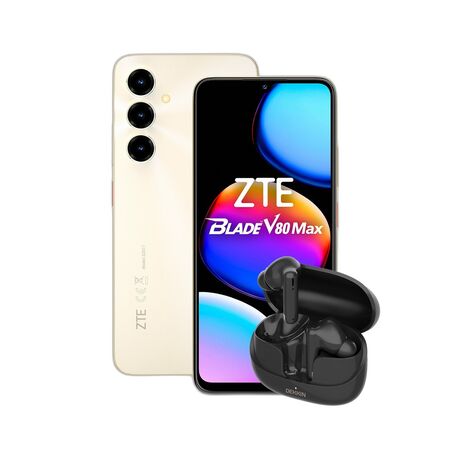 Combo ZTE V80 Max 4+256GB Dorado + Auriculares TWS Dekkin