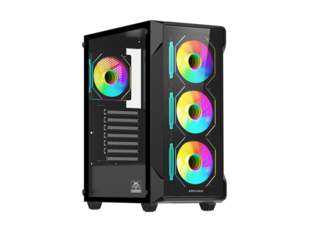 PC PARA ARQUITECTOS/ DISEÑO/GAMER : CORE I7 14700-F / 16 GB DDR-4 3200/ SSD 480 GB - PLACA VGA 3050 6G LP  - FUENTE CERTIFICADA  600 W + GABINETE GAMER ARKHAN 4 FANS ARGB ( FOTO