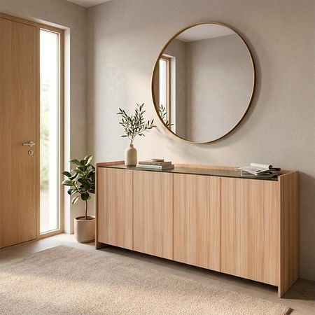 Vajillero Petra DS Home Safari Coco 180x85x45 cm