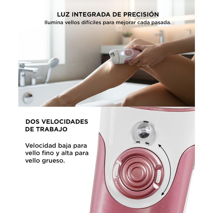 Depiladora eléctrica 4 en 1 Gadnic para mujer pierna cara inalámbrica recargable USB - Vista 5