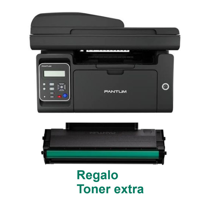 IMPRESORA LASER MULTIFUNCION + TONER DE REGALO PANTUM M6500NW RED-WIFI - Vista 1