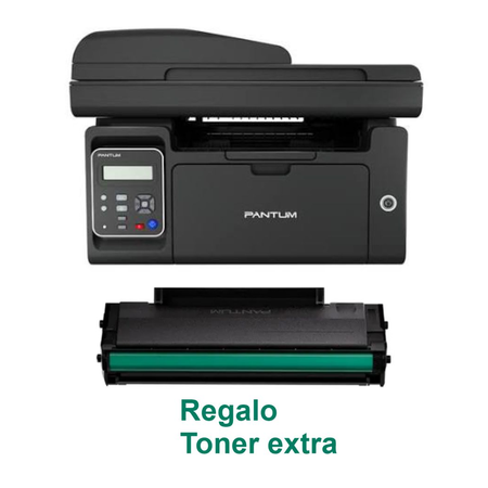 IMPRESORA LASER MULTIFUNCION + TONER DE REGALO  PANTUM M6500NW RED-WIFI