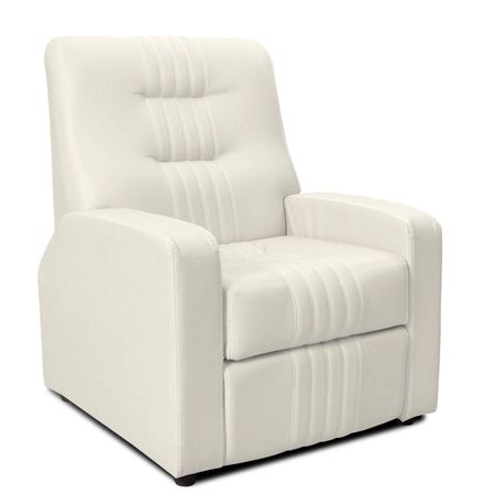 Sillón Poltrona Reclinable Tipo 3 Tapizado Inka Marfil Espácity