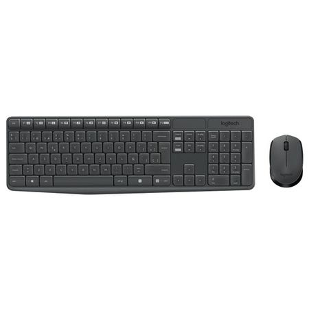 Combo Teclado y Mouse Inalámbrico Logitech MK235 Negro