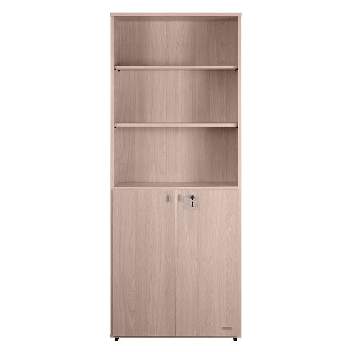 Biblioteca de Oficina 2 Puertas Bajas con Llave Gris Andino - Vista 2