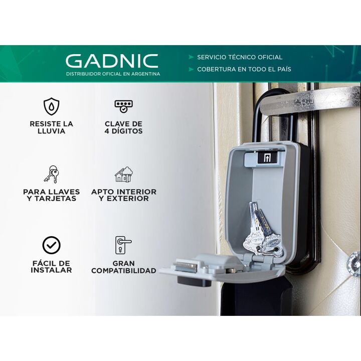 Caja de Seguridad Portátil Gadnic Para Llaves Apta Exterior - Vista 2