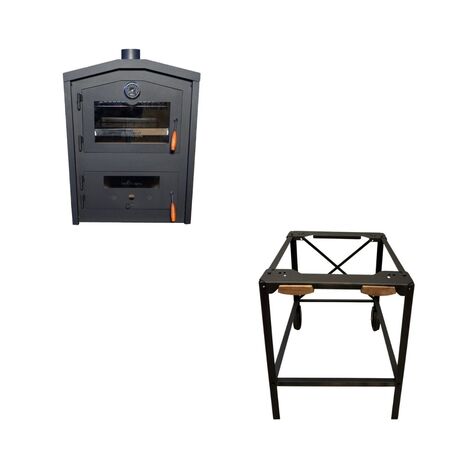 Horno A Leña Tromen Gourmet Trh Con Base 158 Cm X 61 Cm