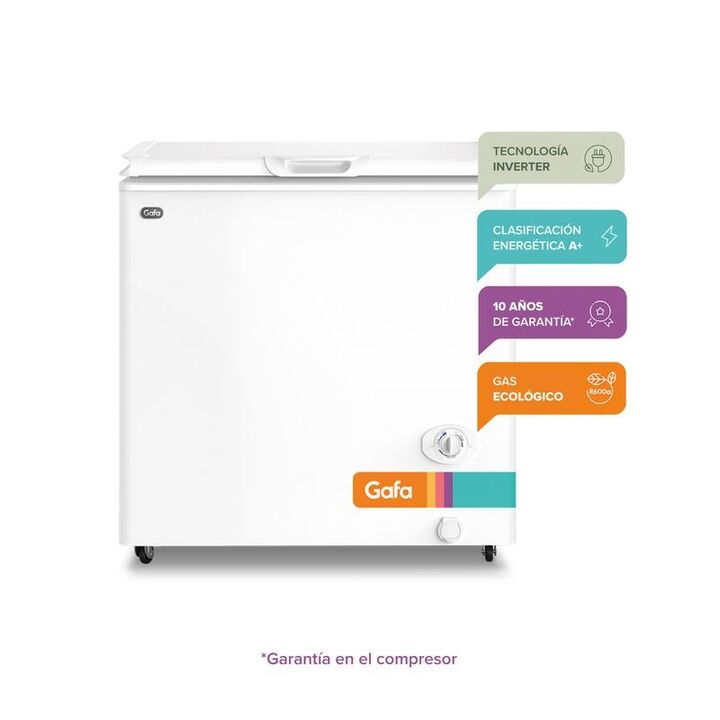 Freezer Horizontal Gafa Blanco Inverter 205lts FGHI200B-M - Vista 2