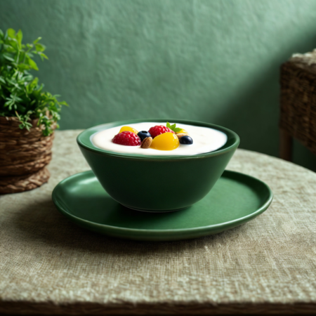 Set x 4 Plato Postre 20,5 cm Ceramica Hitit Mate Aston  