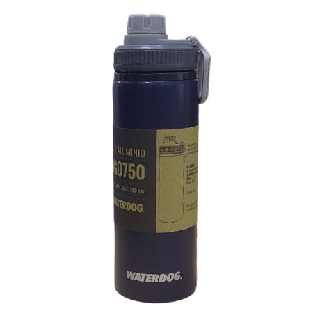 Botella Aluminio Con Tapa A Rosca 750 Cc Waterdog Indigo