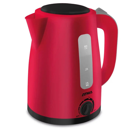 Pava Eléctrica Atma 1.7L Selector de Temperatura Roja PE1821RAP