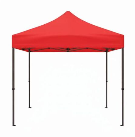 Gazebo 3x3 De Hierro Sin Paredes Cl-Te300 Rojo Circle Line