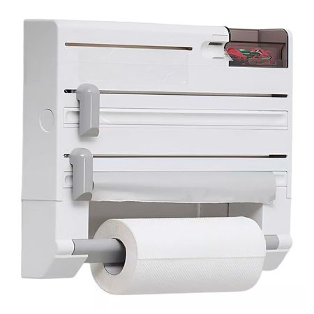 Portarrollo de Cocina y Papel Aluminio Gadnic Multifunción 6 en 1