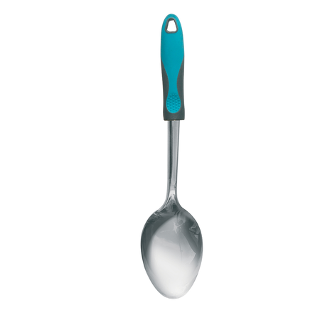 Cuchara Para Guiso Acero Inoxidable Mango Azul Utensilio Cocina