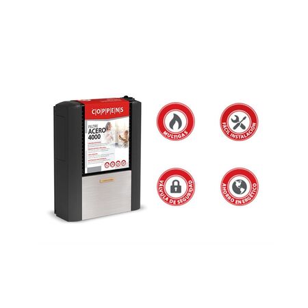 Calefactor Tbu Coppens Acero Peltre 4000cal Salida Izq Multigas C40UIPAM